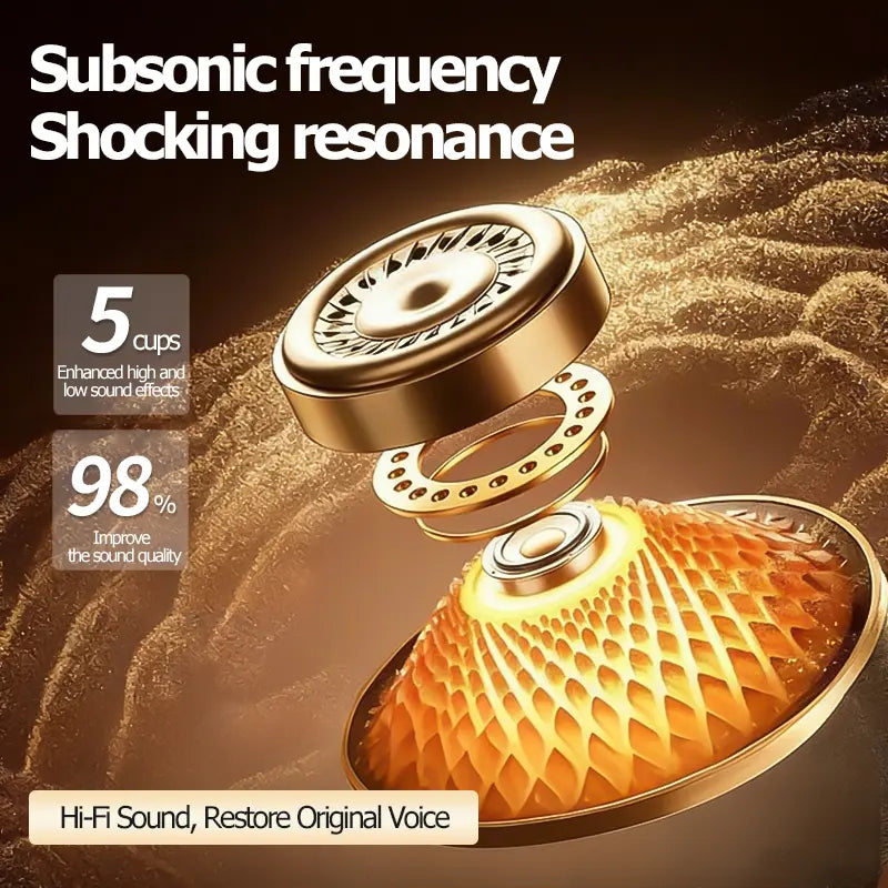 Audio Portable Bluetooth Speaker, Wireless Glaze Bluetooth Audio - Type C Charging, TWS Stereo Sound, 5 RGB Lighting Modes, Long Battery Life, Ideal Festival Gift