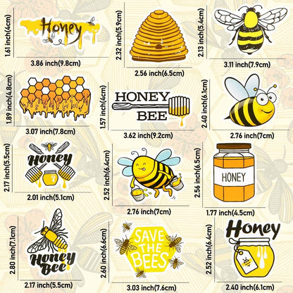Stickers for Kids Bee Stickers Laptop Stickers for Teens Girls Boys Honey Bee Stickers for Water Bottle Waterproof Stickers Cute Stickers 50Pcs