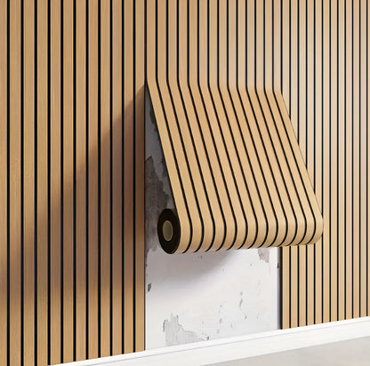 Selbstklebendes 3D-Wandpaneel Mit Holzoptik