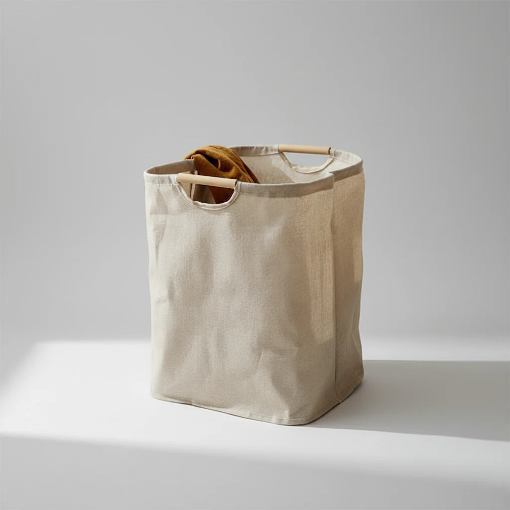Foldable Cotton Linen Basket - Washibasket